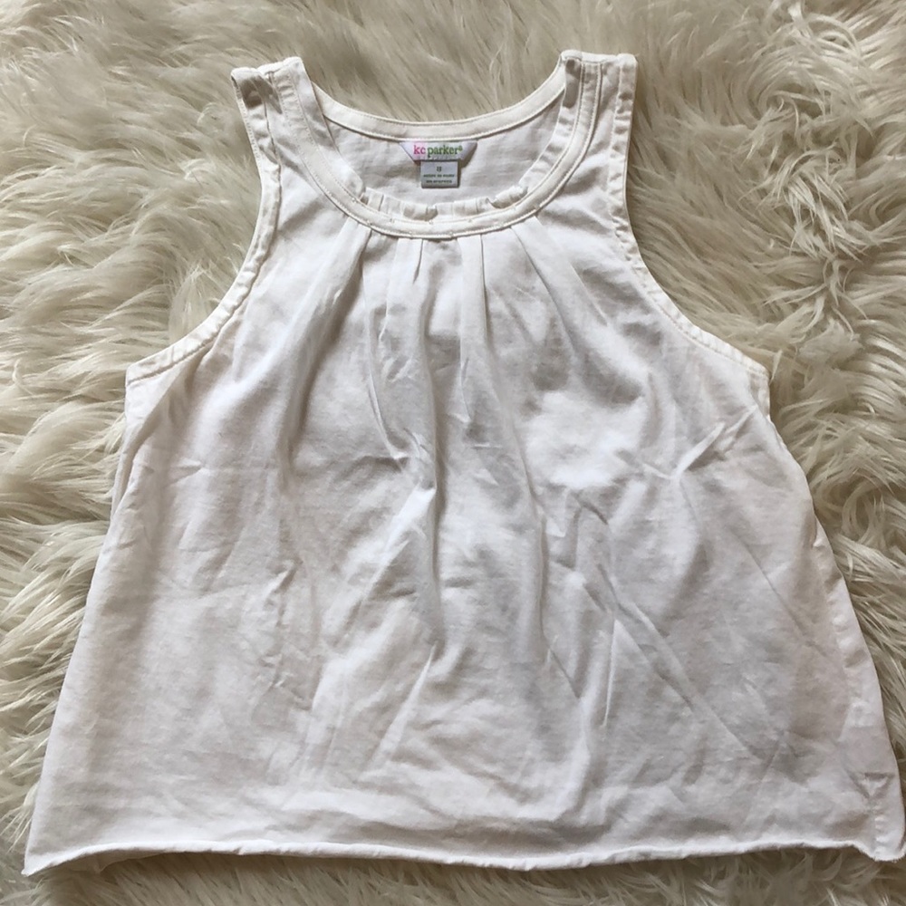Kc Parker seed bead embellished tank top